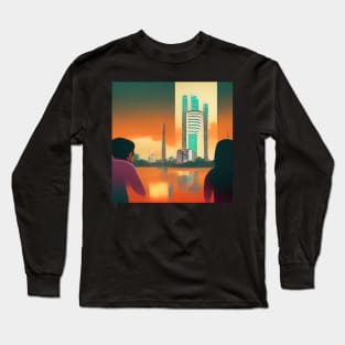 Dhaka | Comics style Long Sleeve T-Shirt